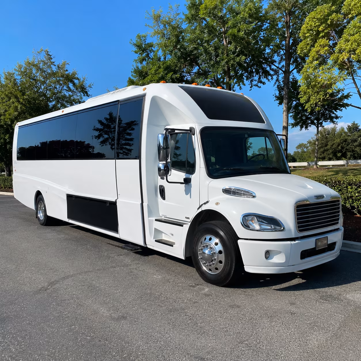 buses for college campus visits and high school academic field trips