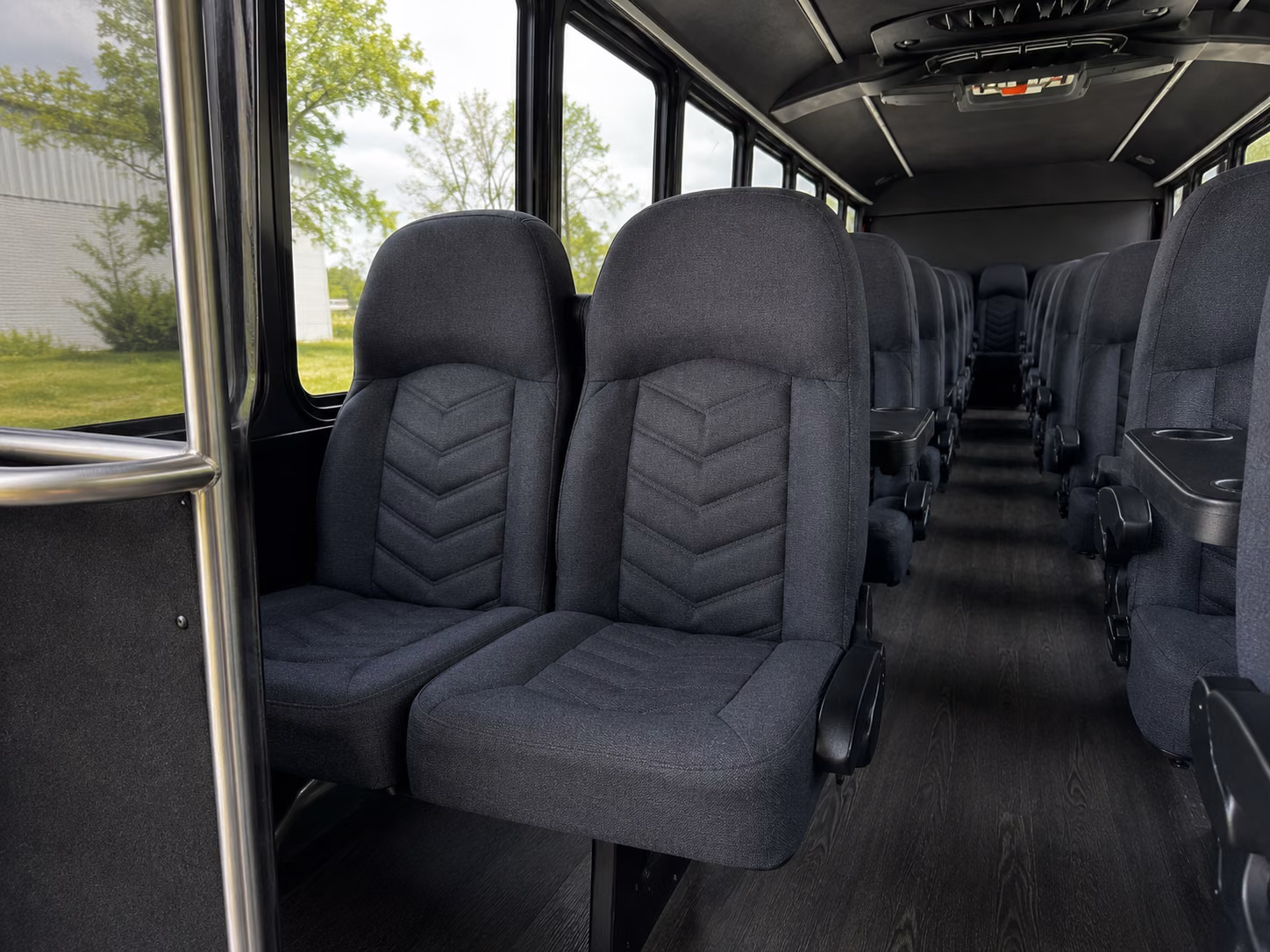 new rochelle 18 passenger minibus interior