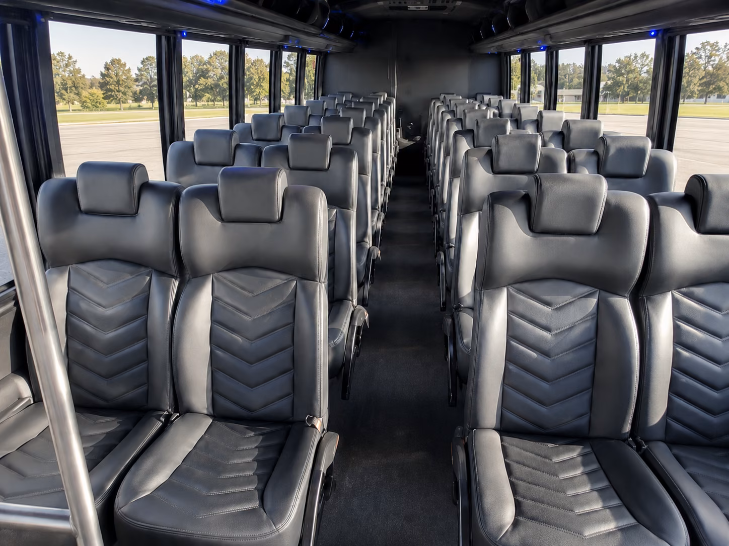 new rochelle 20 passenger minibus inside