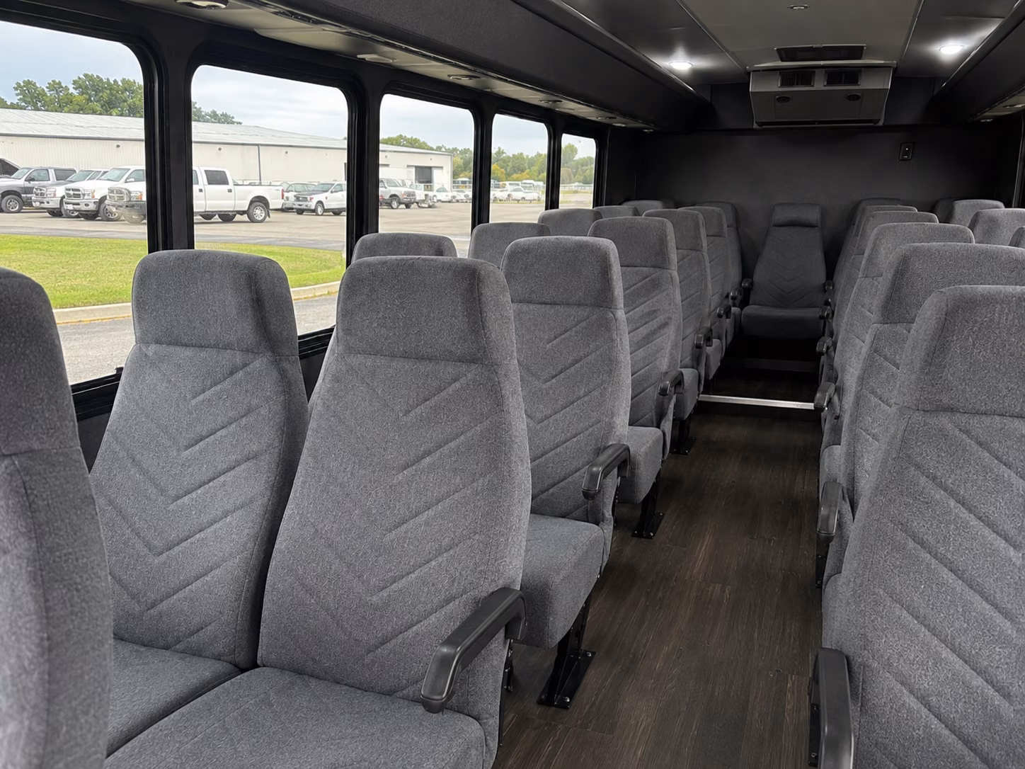 new rochelle 20 passenger minibus interior