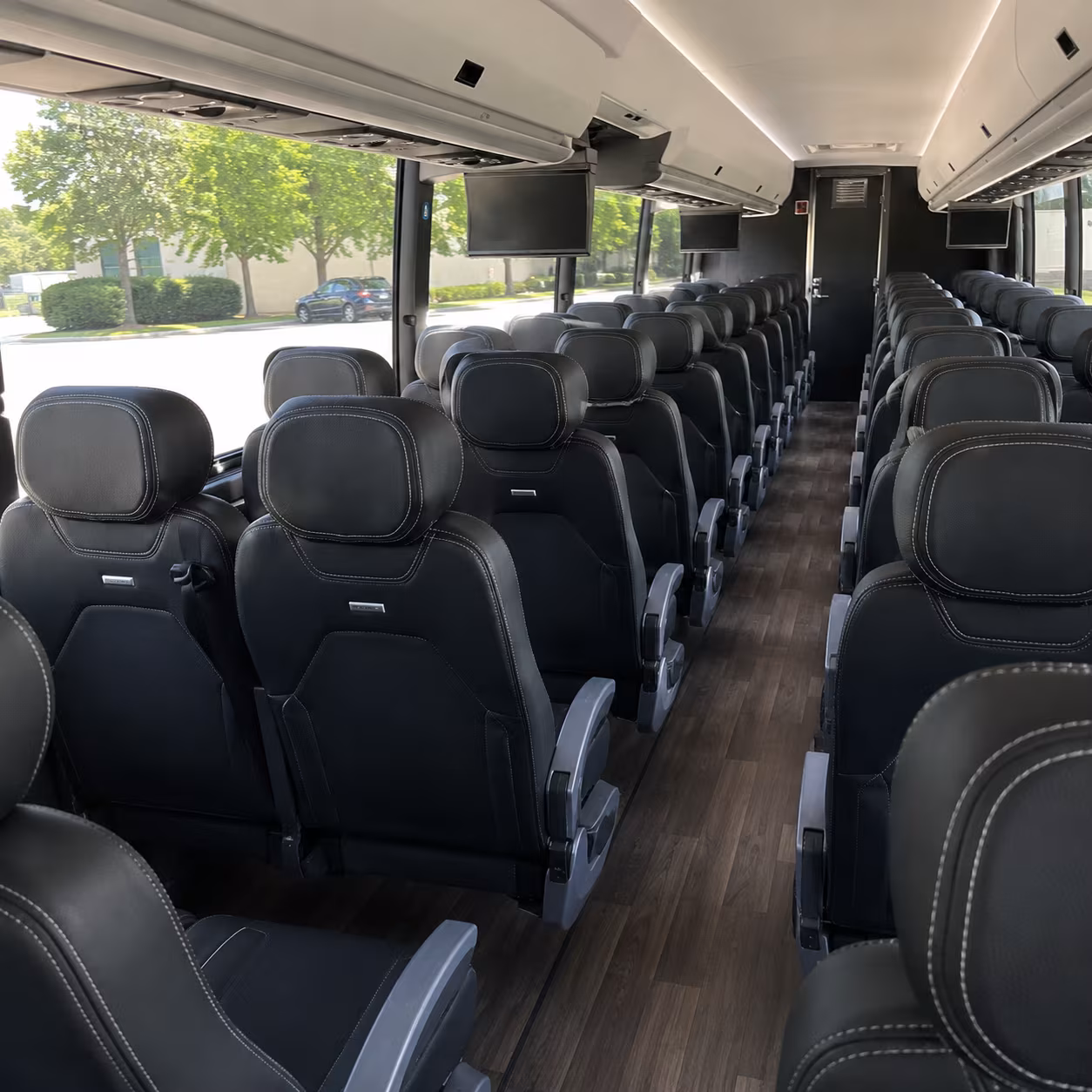 new rochelle charter bus inside