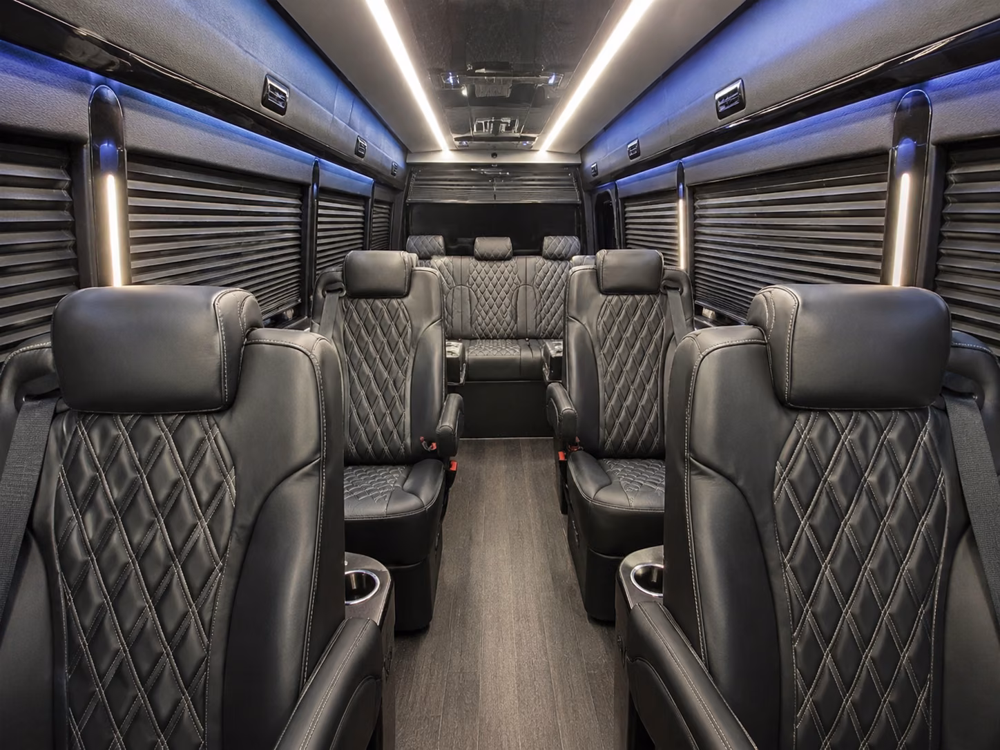 new rochelle sprinter van with driver inside